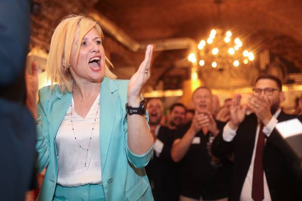 Rijeka: Doček izbornih rezultata u stožeru Ive Rinčić 