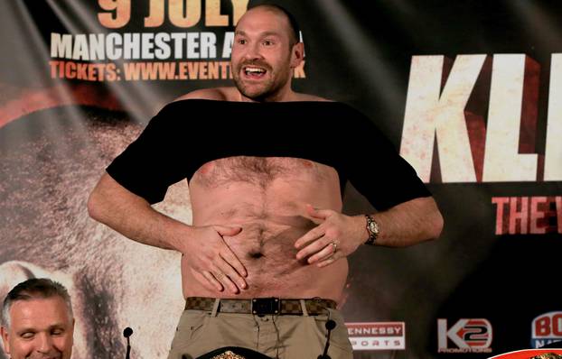 Tyson Fury and Wladimir Klitschko Press Conference - Manchester Arena