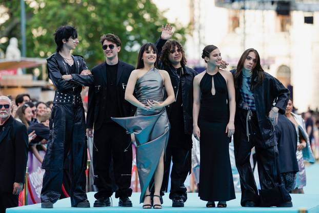 Eurovision Song Contest's 'Turquoise Carpet' event in Vienna