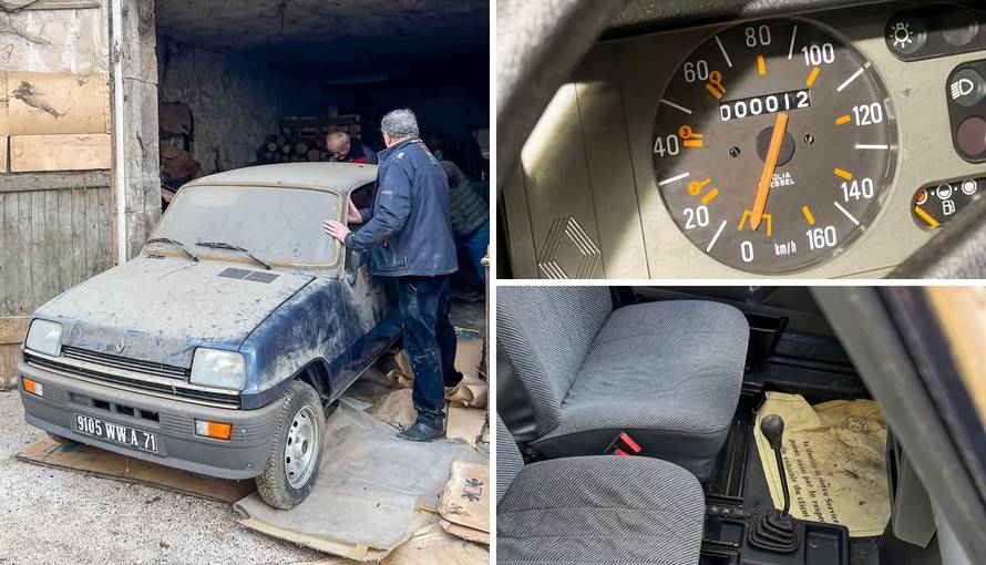 ČUDO IZ FRANCUSKE U garaži su našli novi Renault 5, nakon 43 godine prešao je 12 kilometara