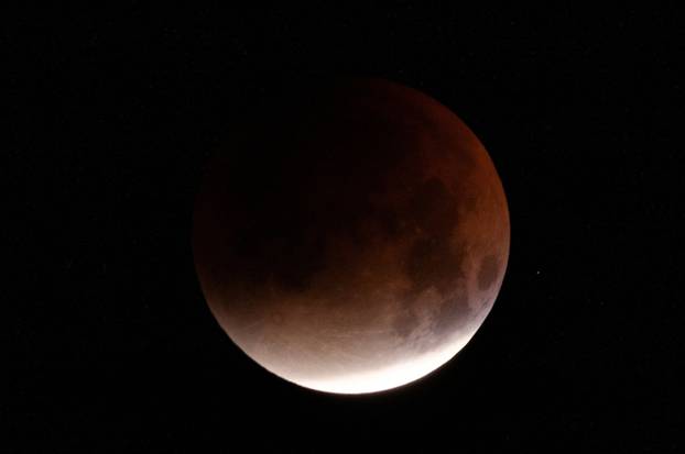 Total lunar eclipse over China