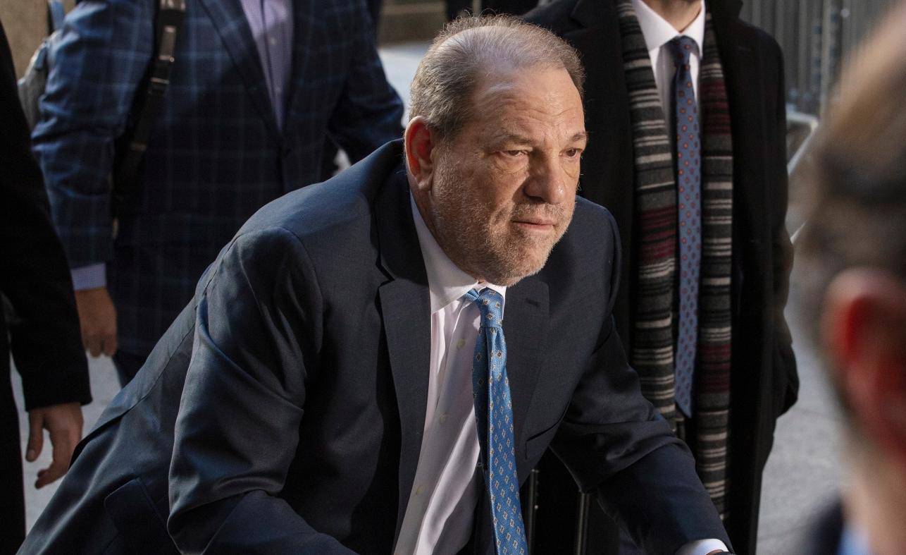 FILE PHOTO: Harvey Weinstein arrives at New York Criminal Court for another day of jury deliberations in his sexual assault trial in the Manhattan borough of New York City