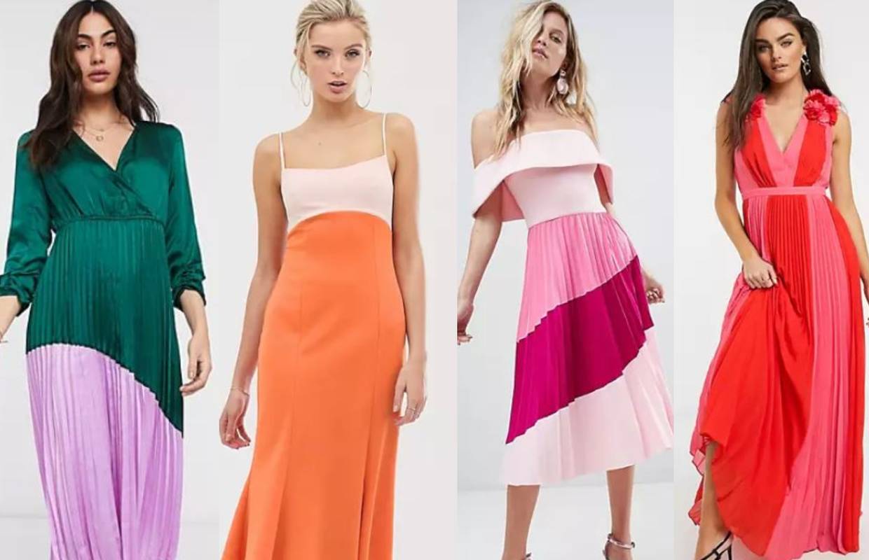 Color-block u lepršavom izdanju za romantične stilske formule