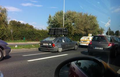 U automobil je ukrcao gume i felge i tako se vozio Zagrebom