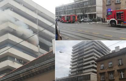 Buknulo u Zagrebu: Gorio je stan na devetom katu nebodera