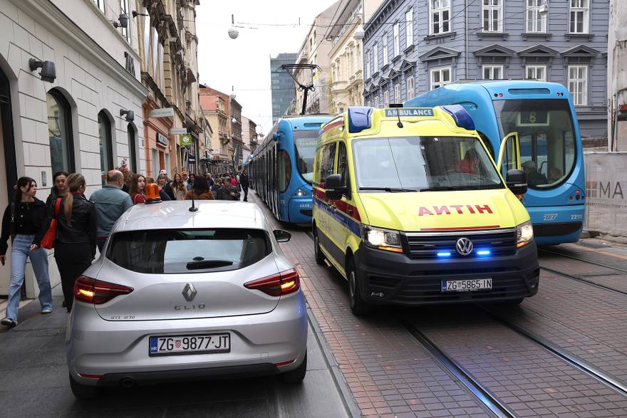Zagreb: Zastoj tramvaja u Ilici