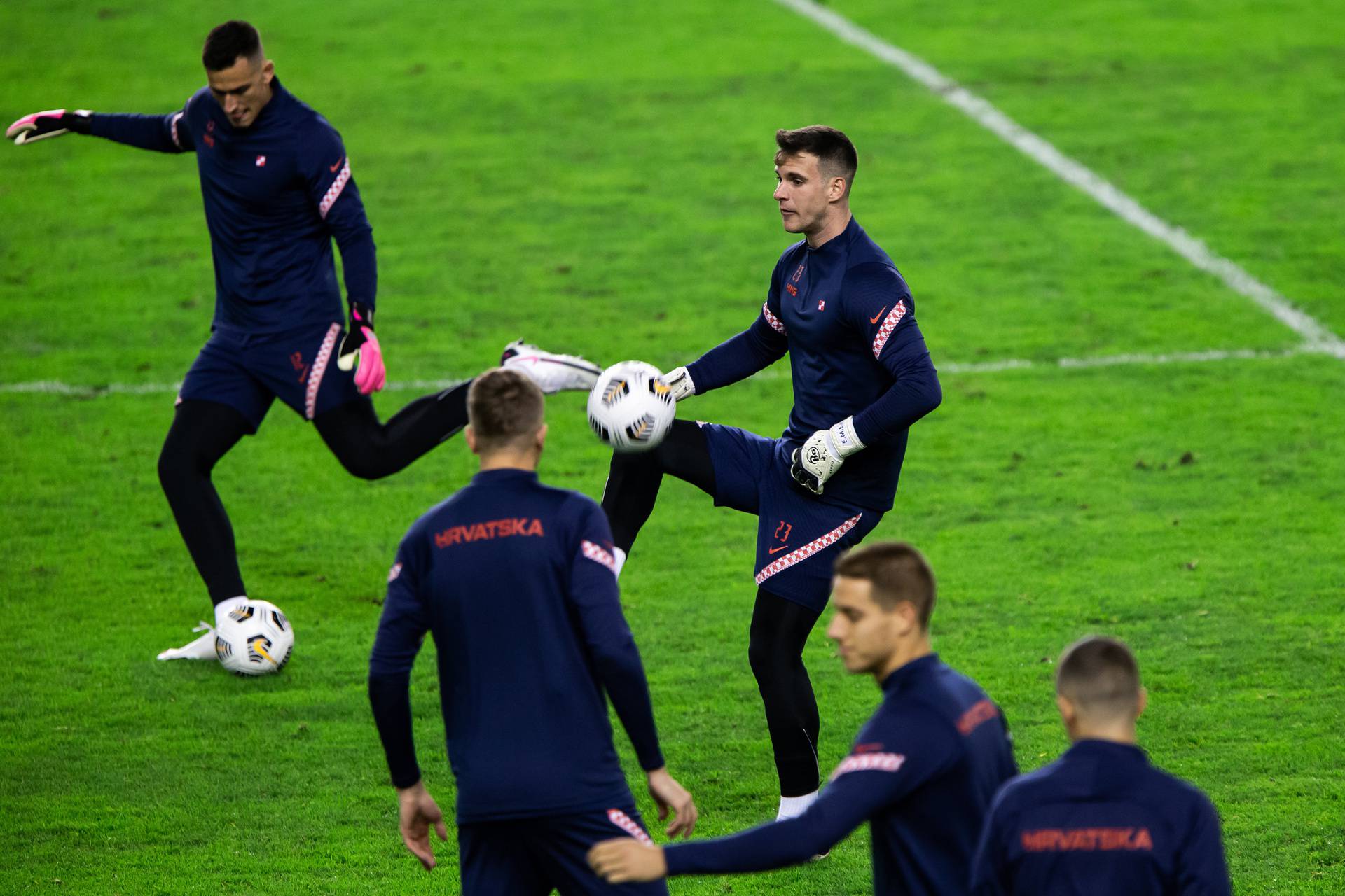 Split: Trening hrvatske nogometne reprezentacije uoči utakmice s Portugalom