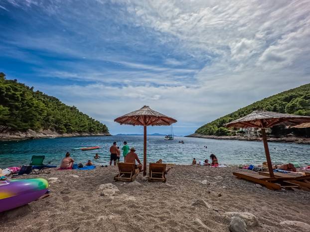 Uvala Pupnatska Luka na otoku Korčuli
