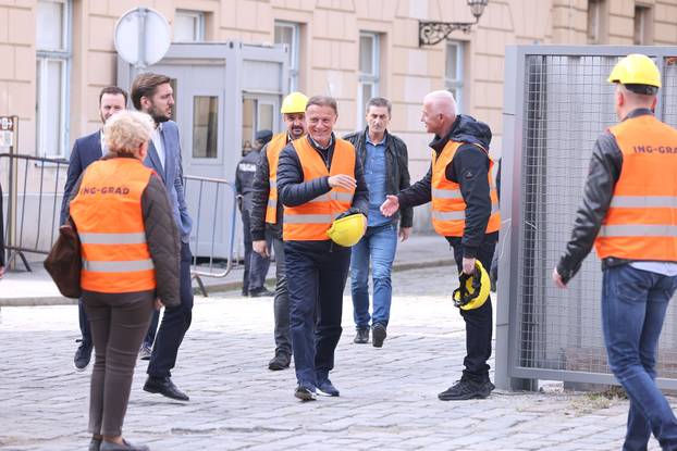 Zagreb: Gordan Jandroković obišao zgradu Hrvatskog sabora koja se obnavlja