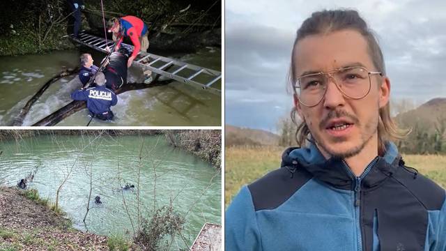 S policajcima spašavao ženu iz rijeke: 'Donio sam ljestve i ušao u rijeku, žena je bila u šoku'