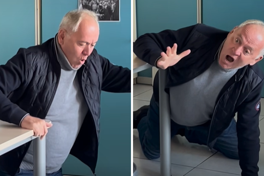 Evo kako izgleda kad se kamere ugase u redakciji: Mirko Fodor bacio se na pod i udarao šakom