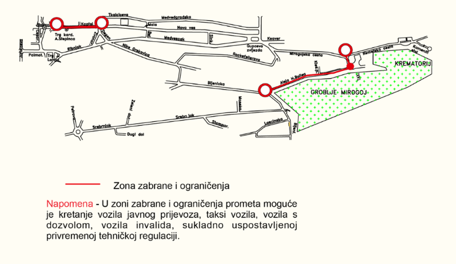 Krenuli posebni režimi vožnje kod gradskih groblja: Evo kako će promet izgledati u Zagrebu
