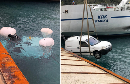 Parkirao i zaboravio ručnu na Krku: Balonima mu izronili auto