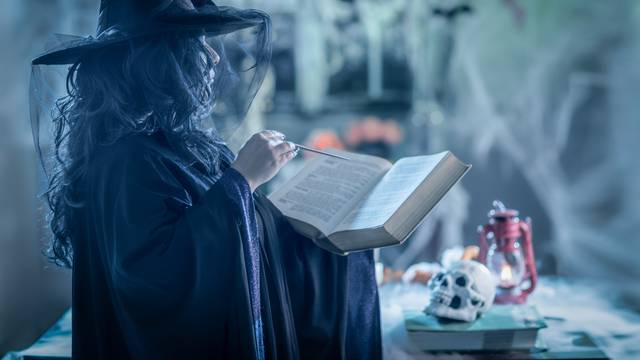 Witch With Magic Book