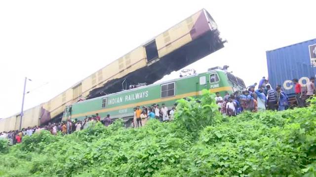 Train collision kills at least 13 in India's West Bengal