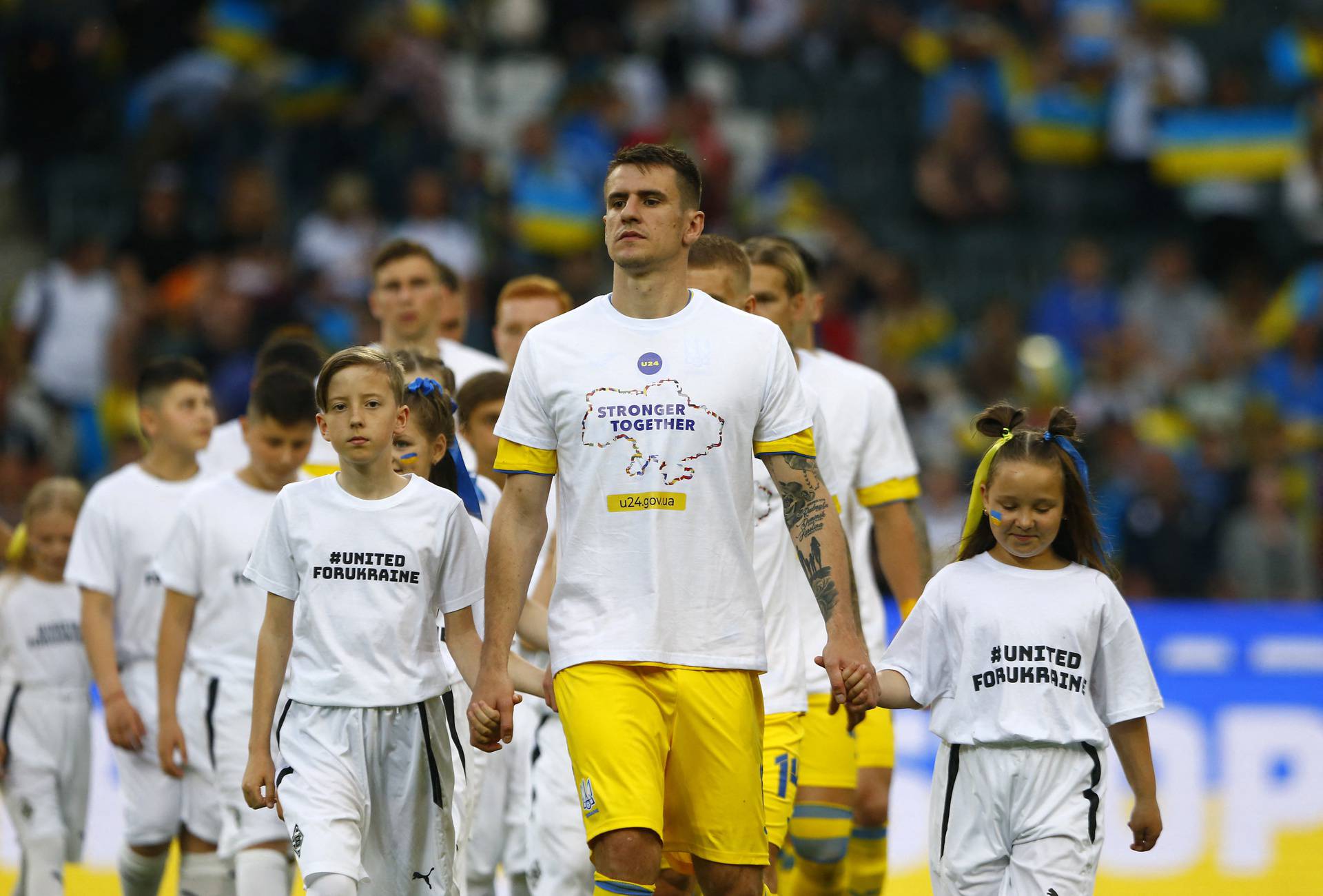 Friendly - A match for peace and the end of war in Ukraine - Borussia Moenchengladbach v Ukraine