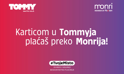 Karticom u Tommyju pla&cacute;a&scaron; preko Monrija!