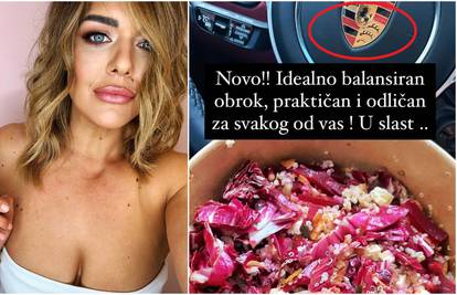 Sandra Perković fotkala što jede pa otkrila da 'juri' u Porscheu