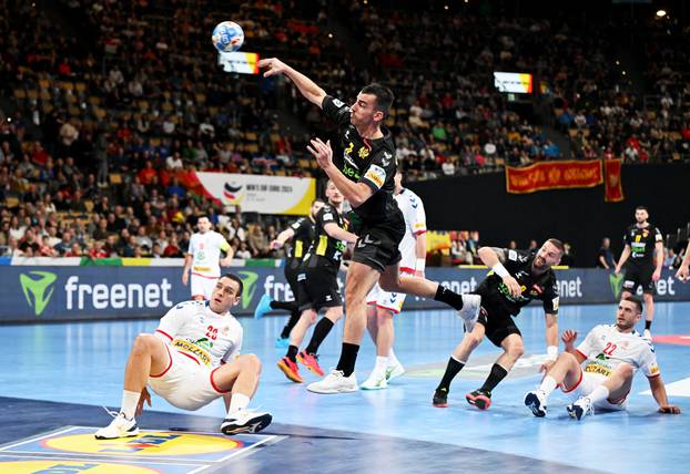 EHF 2024 Men's European Handball Championship - Preliminary Round - Group C - Serbia v Montenegro