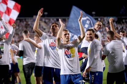 Nogometaši Hajduka slave osvajanje Hrvatskog nogometnog kupa