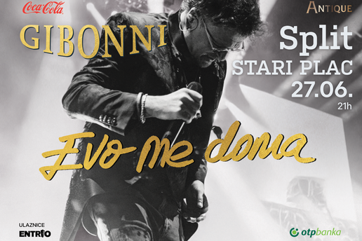 "Evo me doma": Gibonni najavio koncert u Splitu na Starom Placu 27. lipnja!