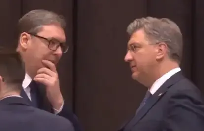 VIDEO Uhvatile ih kamere: Vučić i Plenković razgovarali u Tirani