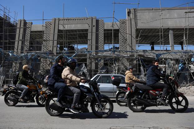 Aftermath of an Israeli and the U.S. strike on a police station in Tehran