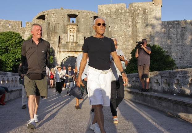 ARHIVA - 2009. Dubrovnik: Giorgio Armani uživao je u šetnji Stradunom