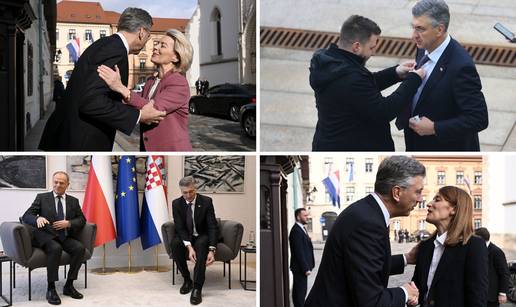 FOTO Sastanci, namje&scaron;tanje kravate, rukovanja i poljupci: Dan pun obaveza za Plenkija...