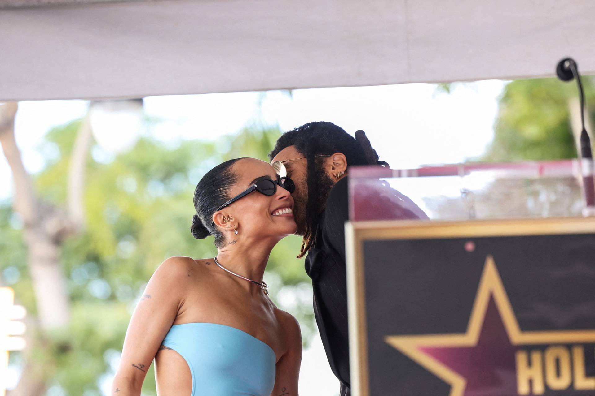 Singer-songwriter Lenny Kravitz unveils his star on the Hollywood Walk of Fame in Los Angeles