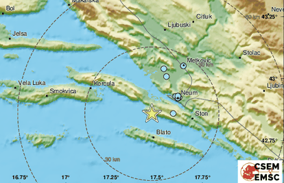Potres kod Pelješca: 'Dobro je tresnulo, srećom pa je kratko!'
