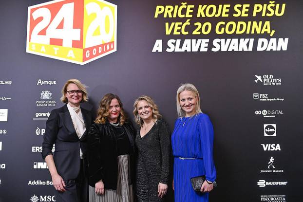 Zagreb: Dolazak uzvanika na proslavu 20. rođendana 24sata