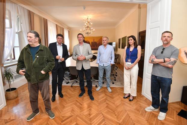 Varaždin:  James Mather, Ciarán Hinds i Simon Pegg na prijemu za sudionike 14. International Sound & Film Music Festivala 