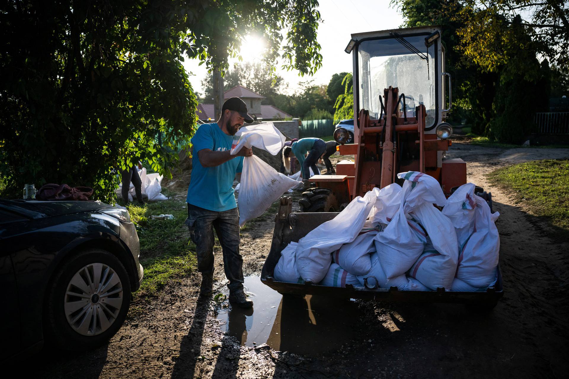 Flooding Danube endangers stables in Hungary