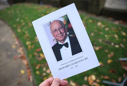 Funeral of former England and Manchester United footballer Bobby Charlton
