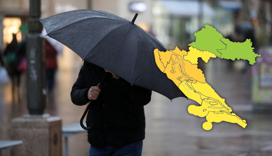 Hrvatska na udaru nevremena: Upalili narančasti alarm, prijete olujni vjetar i bujične poplave!
