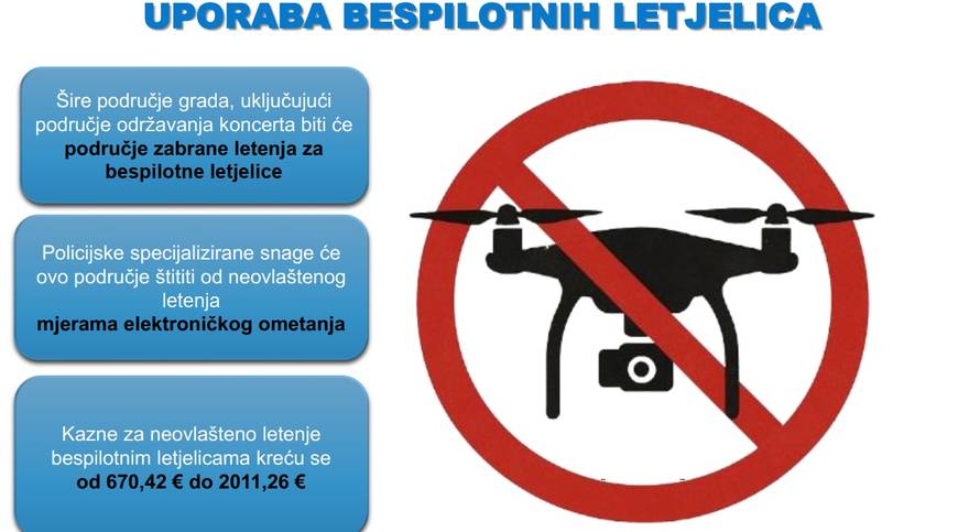 Sve o mjerama za Thompsonov koncert: 6523 policajca, nova policijska postaja, helidromi...