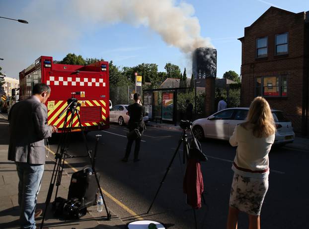 Tower block fire in London