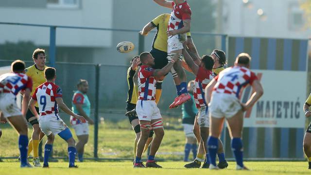 Zagreb: Utakmica Trophy divizije između ragbijaša Hrvatske i Švedske