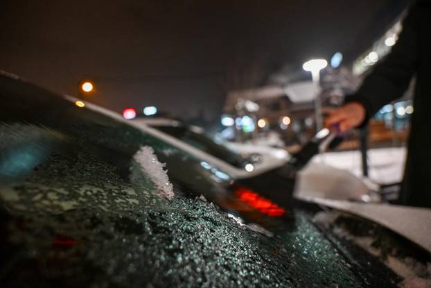 Zagreb: Pada ledena kiša