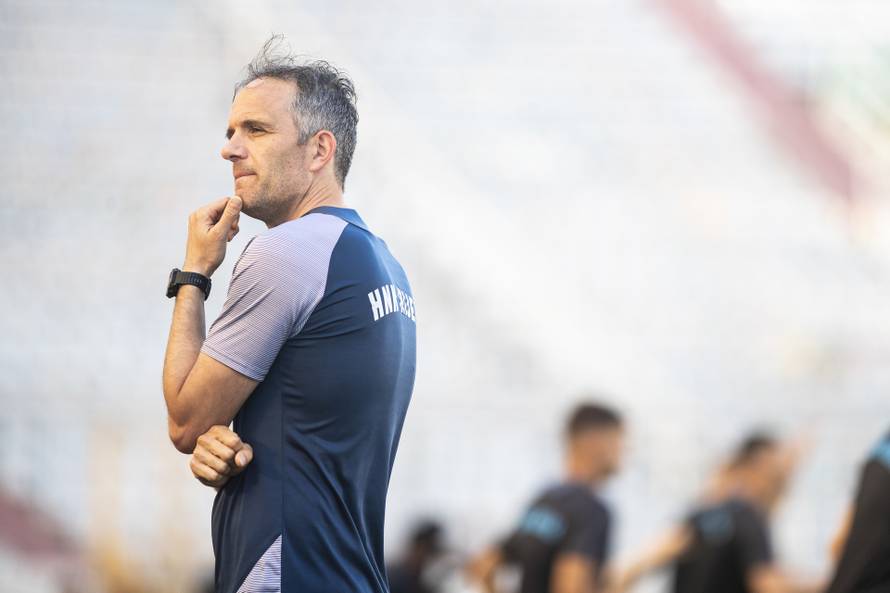 Split: Trening nogometaša HNK Rijeke uoči sutrašnjeg finala kupa na Poljudu