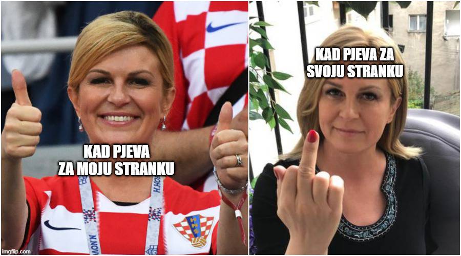 'Kolinda, izdajnice, ne vidjeh te da si taj srednjak uputila Vučiću'