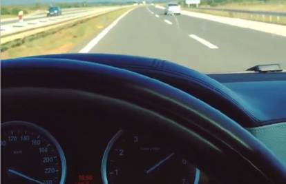Rus objavio snimku u kojoj se hvali kako na A1 juri 250 km/h
