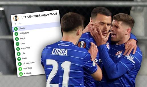 Pogledajte ljestvicu Europske lige: Dinamo vodeća momčad!
