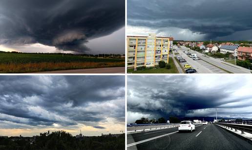Ovo su oblaci koji su u Hrvatsku jučer donijeli kaos i razaranje...
