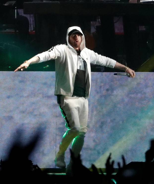 Eminem performs at the Coachella Valley Music and Arts Festival in Indio