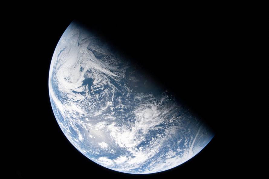 View of Earth taken by NASA astronaut and Artemis II Commander Reid Wiseman from one of the Orion spacecraft's four windows
