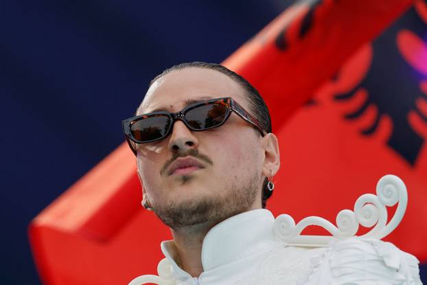 Eurovision Song Contest's 'Turquoise Carpet' event in Vienna