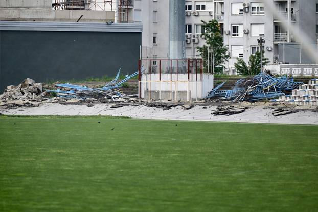 Zagreb: Rušenje postojećih tribina i nogometne infrastrukture na stadionu u Kranjčevićevoj