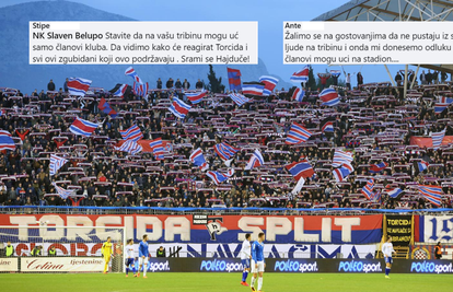 Dio navijača ljutit zbog odluke Splićana: 'Srami se, Hajduče!'